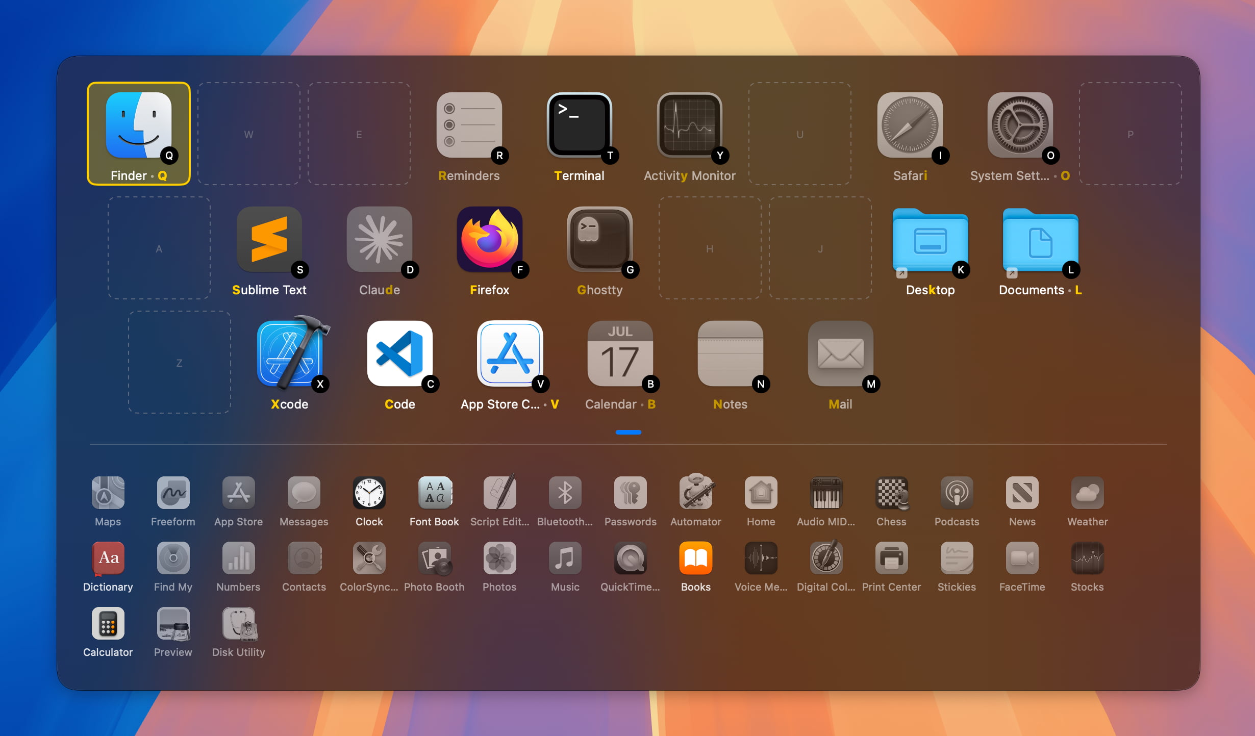 primary and secondary docks